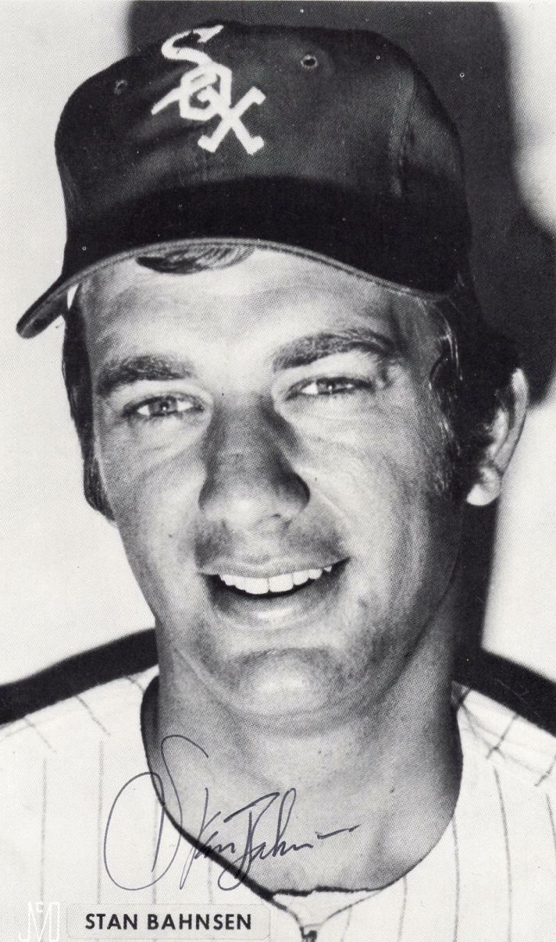 STAN BAHNSEN CHICAGO WHITE SOX SIGNED MCCARTHY POSTCARD W/ COA