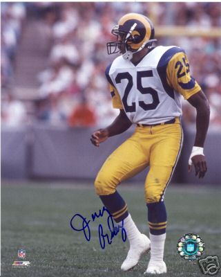 JERRY GRAY LOS ANGELES RAMS SIGNED 8X10 PHOTO W/COA
