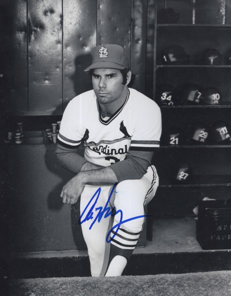 AL HRABOSKY CARDINALS  SIGNED AUTOGRAPHED 8X10 PHOTO W/ COA