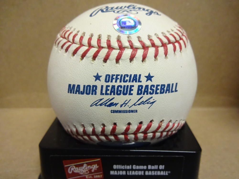 DREW HENSON NEW YORK YANKEES MLB HOLOGRAM SIGNED M.L. BASEBALL W/COA