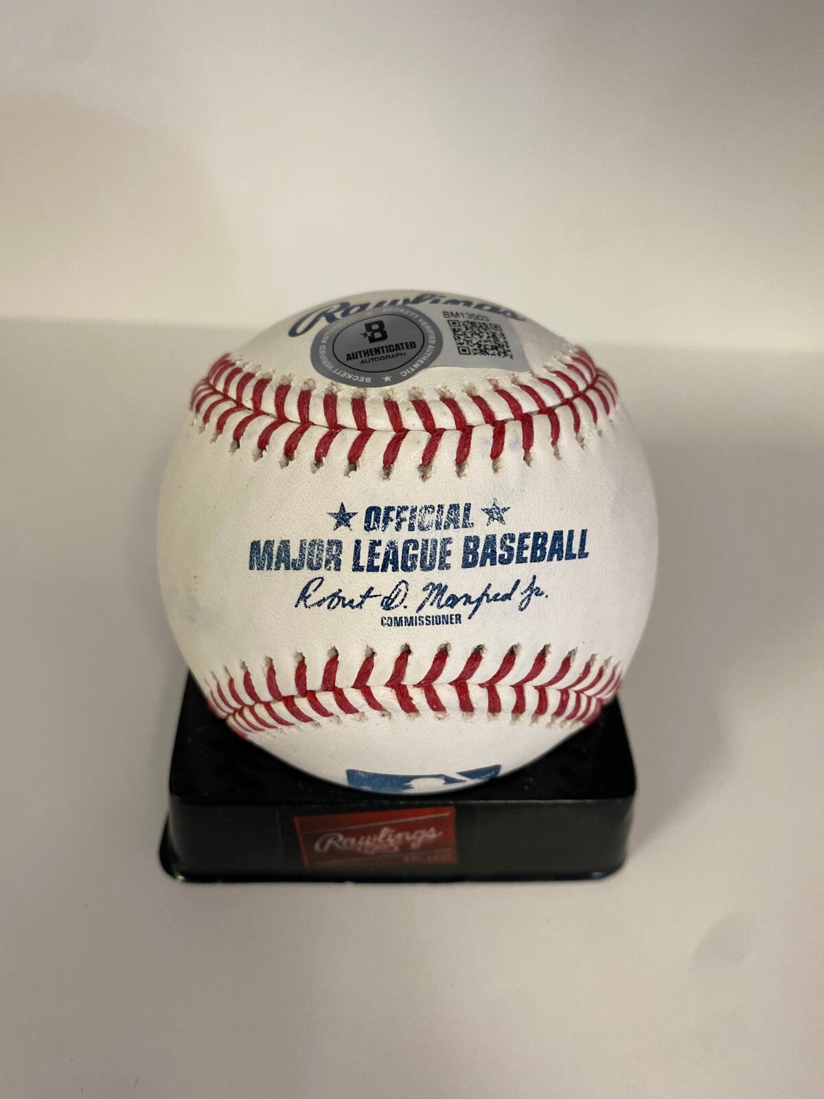 MIGUEL BLEIS BOSTON RED SOX SIGNED AUTOGRAPHED M.L. BASEBALL BECKETT E
