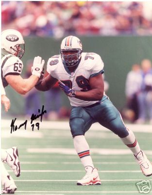 LAMAR SMITH MIAMI DOLPHINS  SIGNED 8X10