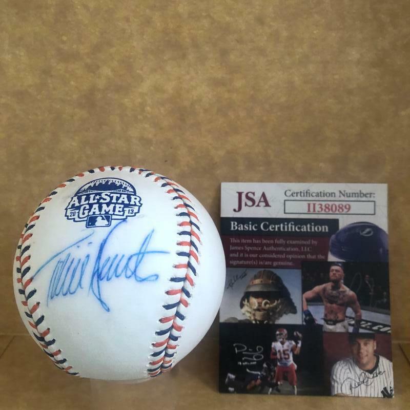 TORII HUNTER MINNESOTA TWINS SIGNED AUTOGRAPHED 2013 ALL STAR BASEBALL  JSA 1138