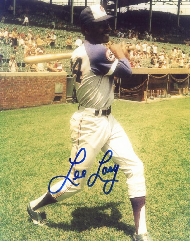 LEE LACY ATLANTA BRAVES SIGNED AUTOGRAPHED 8X10 PHOTO W/COA