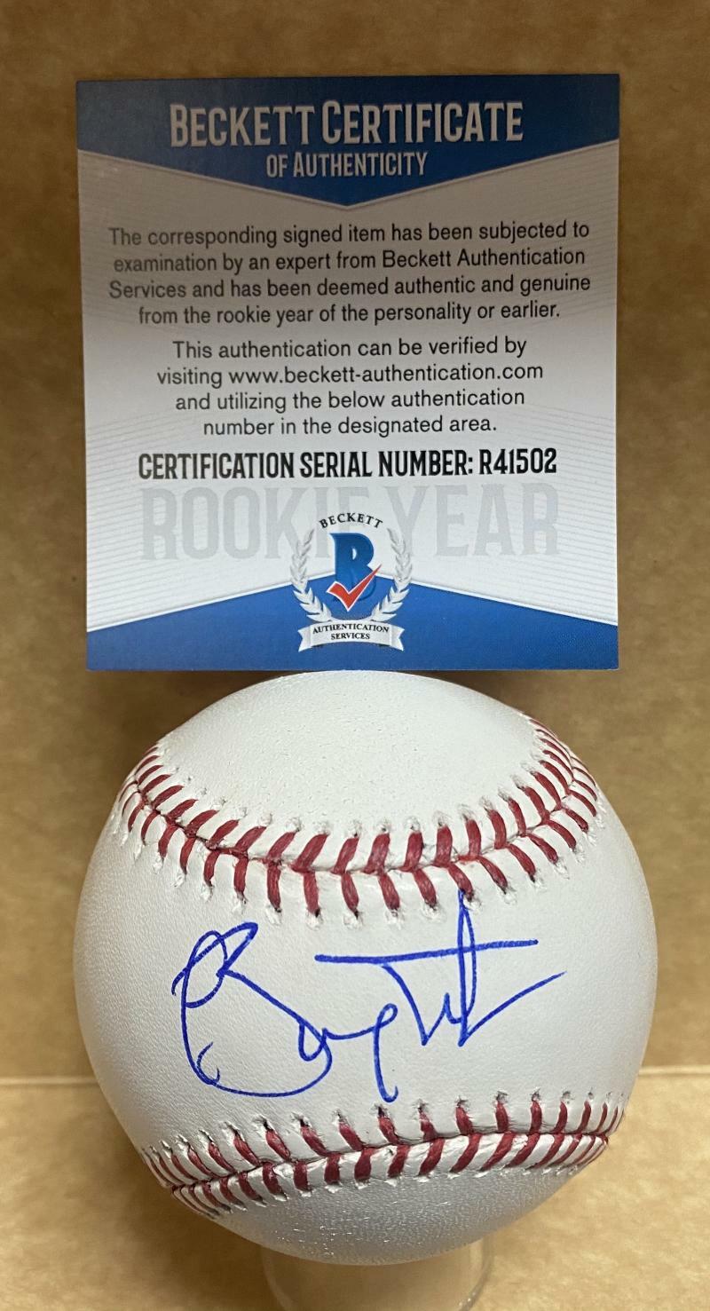 BRYCE TUCKER SAN FRANCISCO GIANTS ROOKIE YEAR SIGNED M.L. BASEBALL R41502