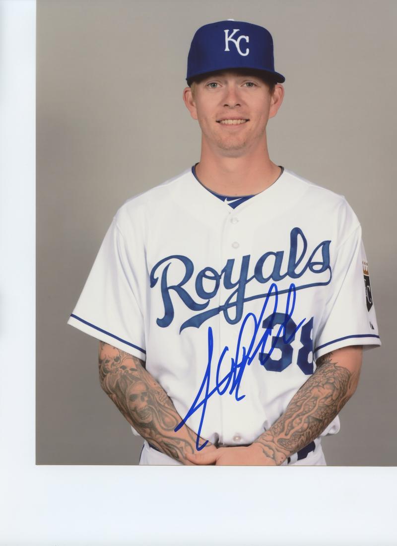 JOHN LAMB KANSAS CITY ROYALS SIGNED 8X10 PHOTO COA