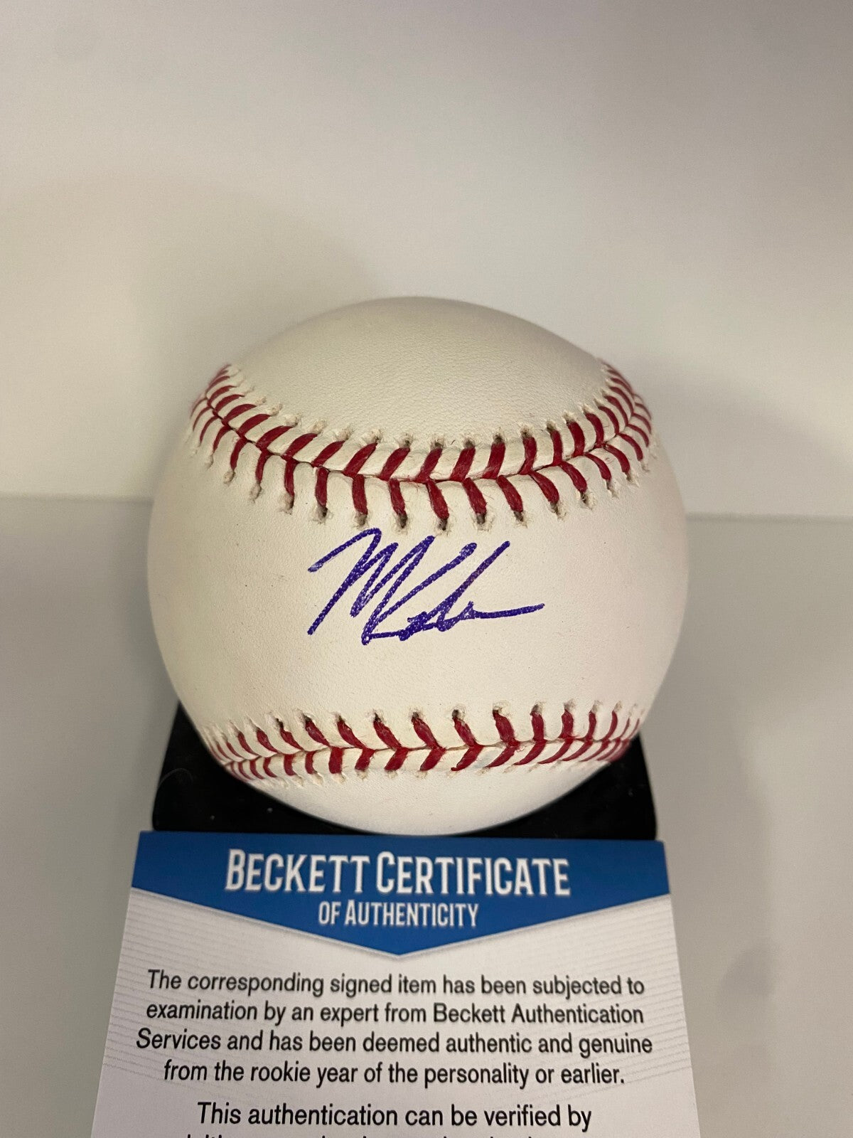 MITCH KELLER PITTSBURGH PIRATES SIGNED AUTOGRAPHED M.L. BASEBALL BECKETT R12855