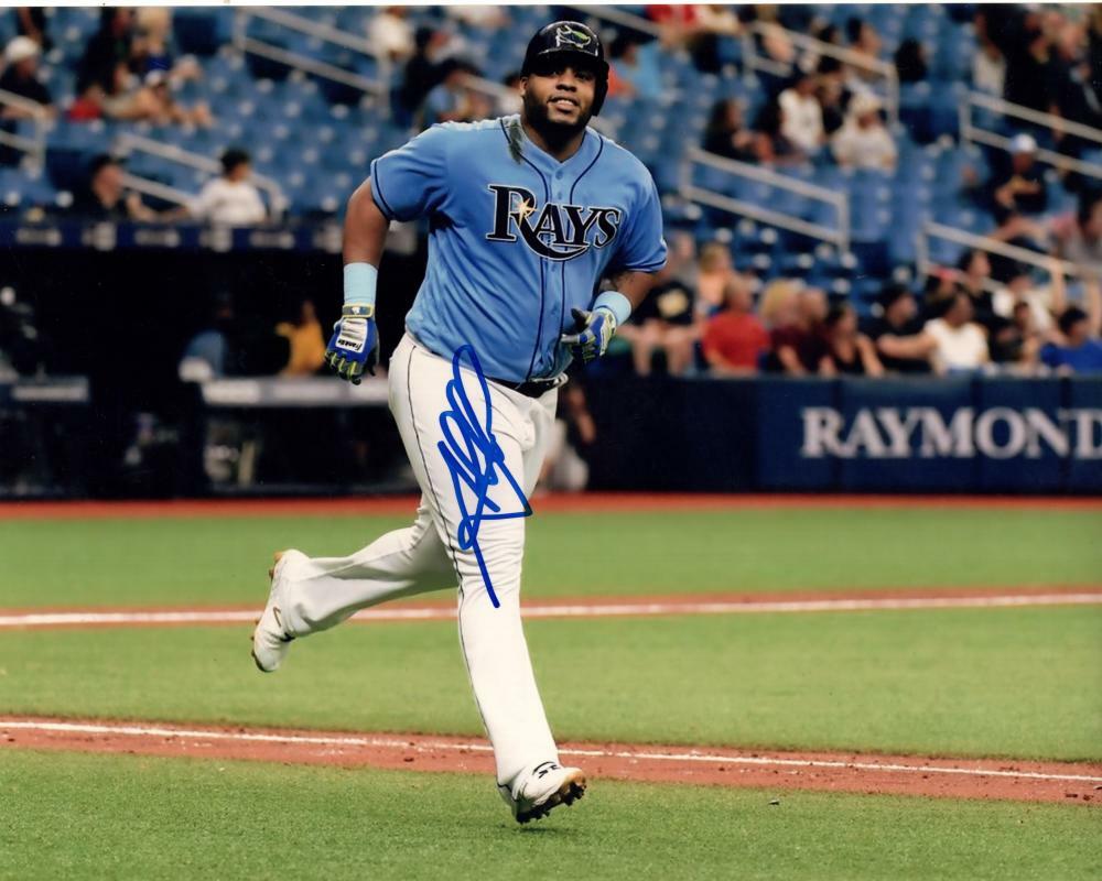 JESUS AGUILAR TAMPA BAY RAYS  SIGNED AUTOGRAPHED 8X10 PHOTO W/ COA