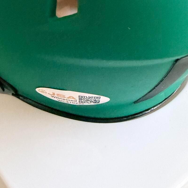 RANDALL COBB GREEN BAY PACKERS SIGNED RAVE MINI HELMET JSA 