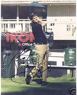 JESPER PARNEVIK PGA GOLF STAR SIGNED 8X10 PHOTO W/COA