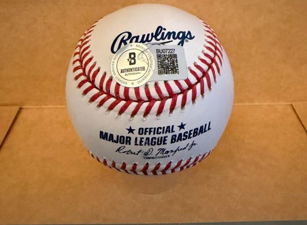 BILL MAZEROSKI 60/71 WS CHAMPS SIGNED AUTO M.L. BASEBALL BECKETT AUTH