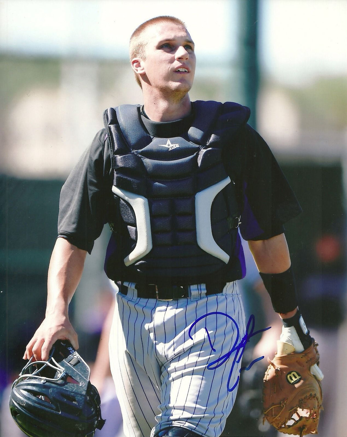 DUSTIN GARNEAU COLORADO ROCKIES SIGNED AUTOGRAPHED 8x10 PHOTO W/COA