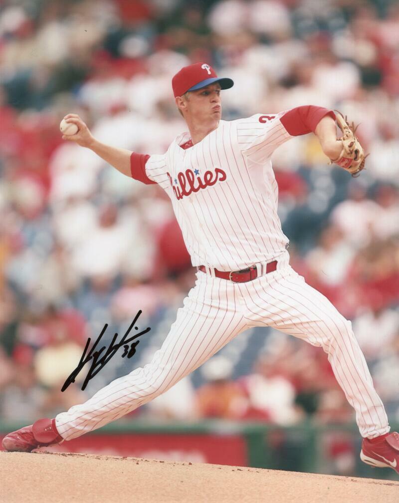 KYLE KENDRICKS PHILADELPHIA PHILLIES SIGNED AUTOGRAPHED 8X10 PHOTO W/ COA