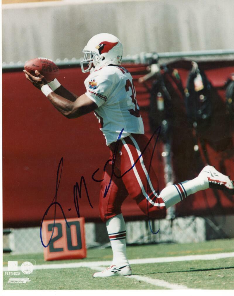 LEELAND MCELROY ARIZONA CARDINALS  ACTION   SIGNED AUTOGRAPHED 8X10 PHOTO W/ COA