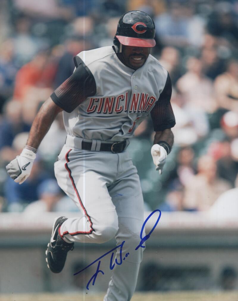 TONY WOMACK CINCINNATI REDS SIGNED AUTOGRAPHED 8X10 PHOTO W/ COA