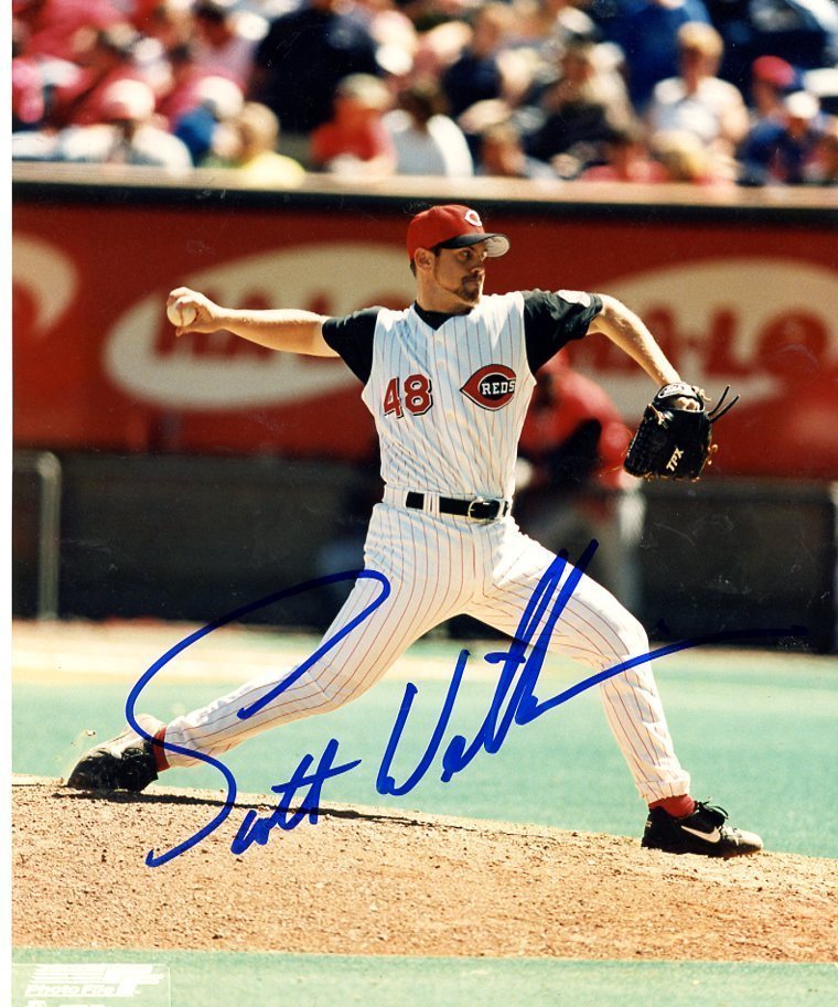 SCOTT WILLIAMSON CINCINNATI REDS SIGNED AUTOGRAPHED 8X10 PHOTO W/COA
