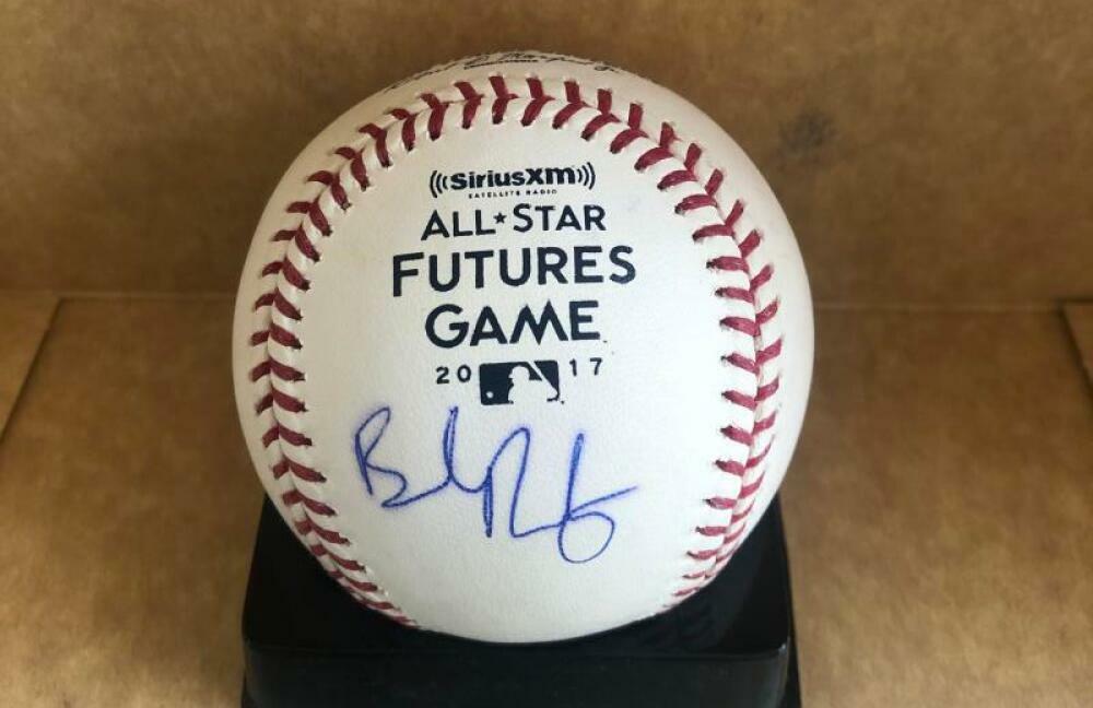 BRENDAN RODGERS ROCKIES SIGNED AUTO 2017 FUTURES GAME BASEBALL JSA S61060