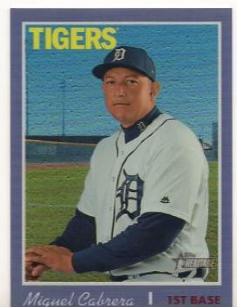 2019 TOPPS HERITAGE MIGUEL CABRERA CHROME PURPLE REFRACTOR THC-473