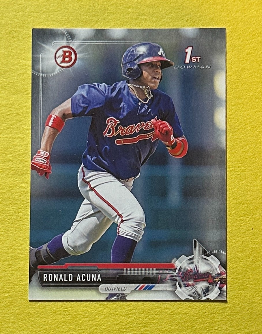 2017 BOWMAN RONALD ACUNA #BP127 BRAVES 1ST BOWMAN