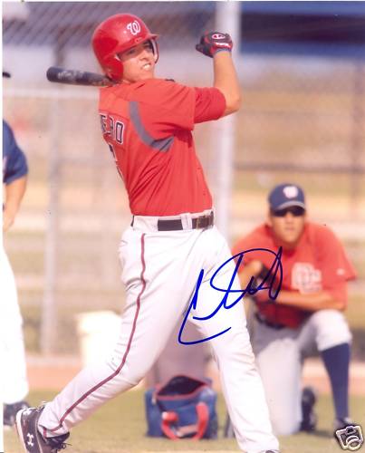 CHRIS MARRERO WASHINGTON NATIONALS SIGNED 8X10 PHOTO