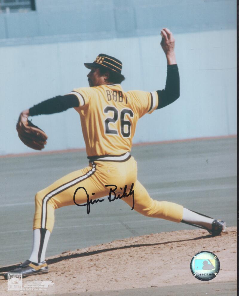JIM BIBBY PIRATES SIGNED AUTOGRAPHED 8X10 PHOTO W/ COA
