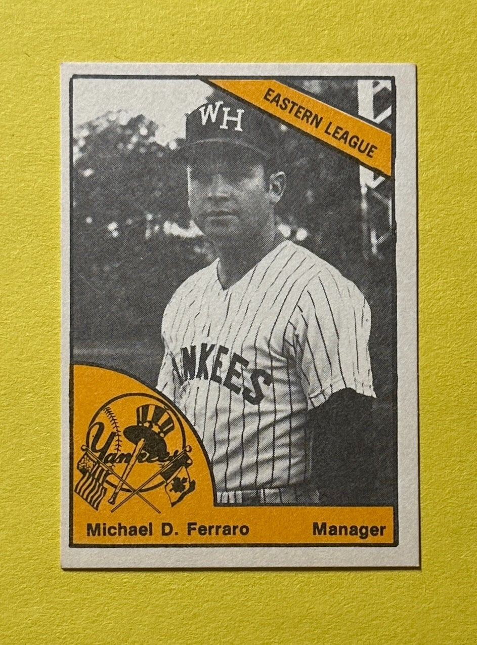 1977 TCMA MINOR LEAGUE MICHAEL D. FERRARO #0666 WEST HAVEN YANKEES