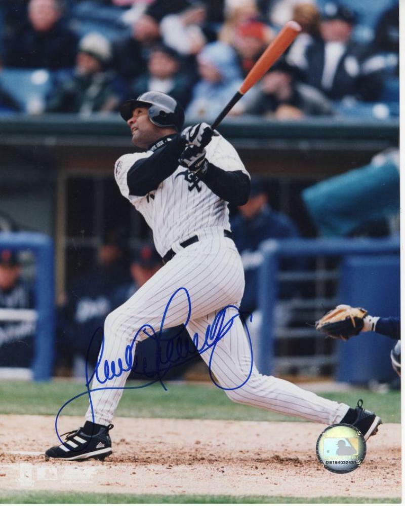 SANDY ALOMAR JR. CHICAGO WHITE SOX SIGNED AUTOGRAPHED 8X10 W/ COA