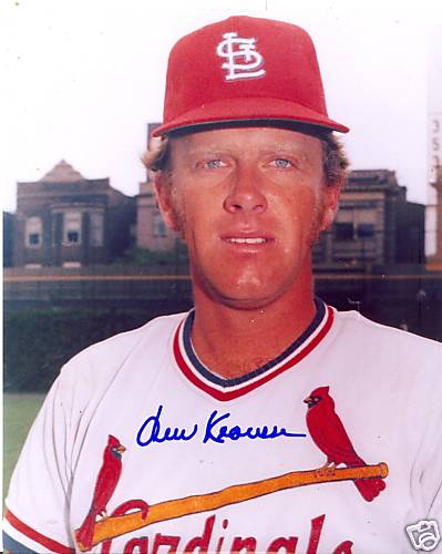 LEW KRAUSSE ST. LOUIS CARDINALS SIGNED 8X10 PHOTO W/COA