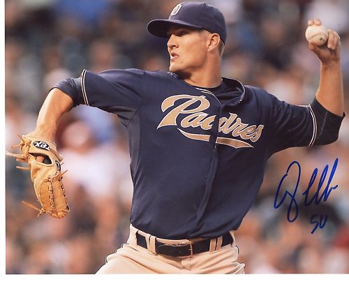 CORY LUEBKE   SAN DIEGO  PADRES  SIGNED 8X10  PHOTO