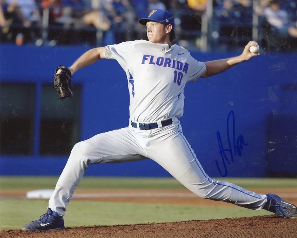 A.J. PUK FLORIDA GATORS/ A'S SIGNED AUTOGRAPHED 8X10 PHOTO W/COA