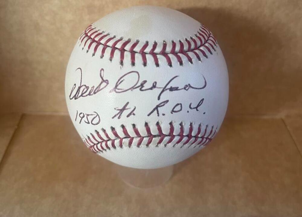 WALT DROPO 1950 A.L. ROY SIGNED AUTO M.L. BASEBALL BECKETT AUTH