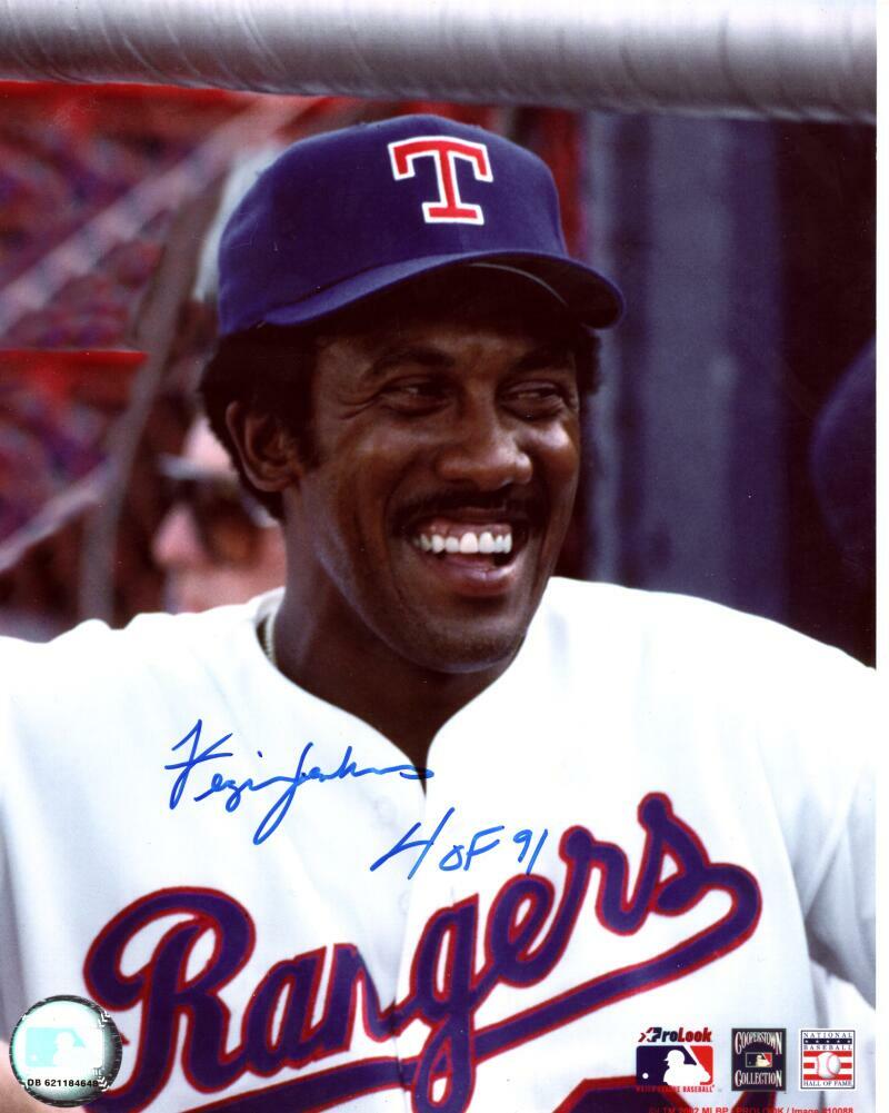 FERGIE JENKINS TEXAS RANGERS HOF 91 SIGNED AUTOGRAPHED 8X10 PHOTO W/ COA