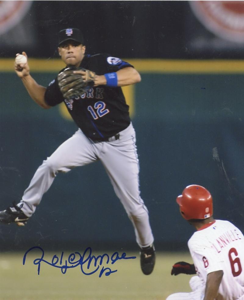 ROBERTO ALOMAR   NEW YORK METS SIGNED AUTOGRAPHED 8X10 PHOTO