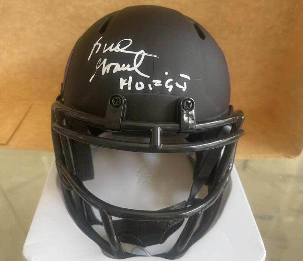 BUD GRANT VIKINGS SIGNED AUTOGRAPHED ECLIPSE MINI HELMET PSA 3T71368