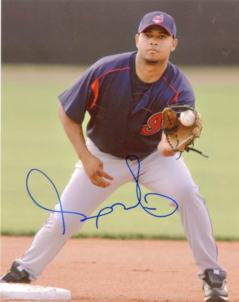 ANDY MARTE CLEVELAND INDIANS DECEASED SIGNED AUTOGRAPHED INFIELD 8X10 PHOTO W/CO