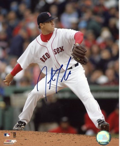JONATHAN PAPELBON BOSTON RED SOX SIGNED 8X10 PHOTO COA