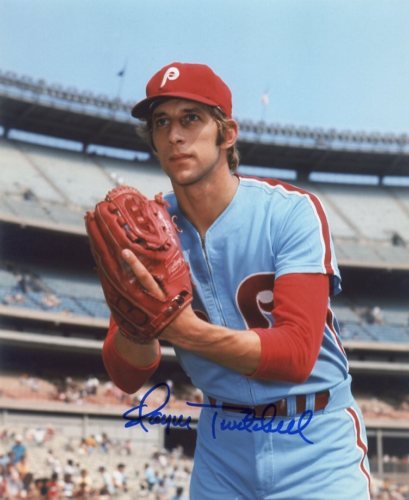 WAYNE TWITCHELL DECEASED PHIL PHILLIES SIGNED 8X10 COA