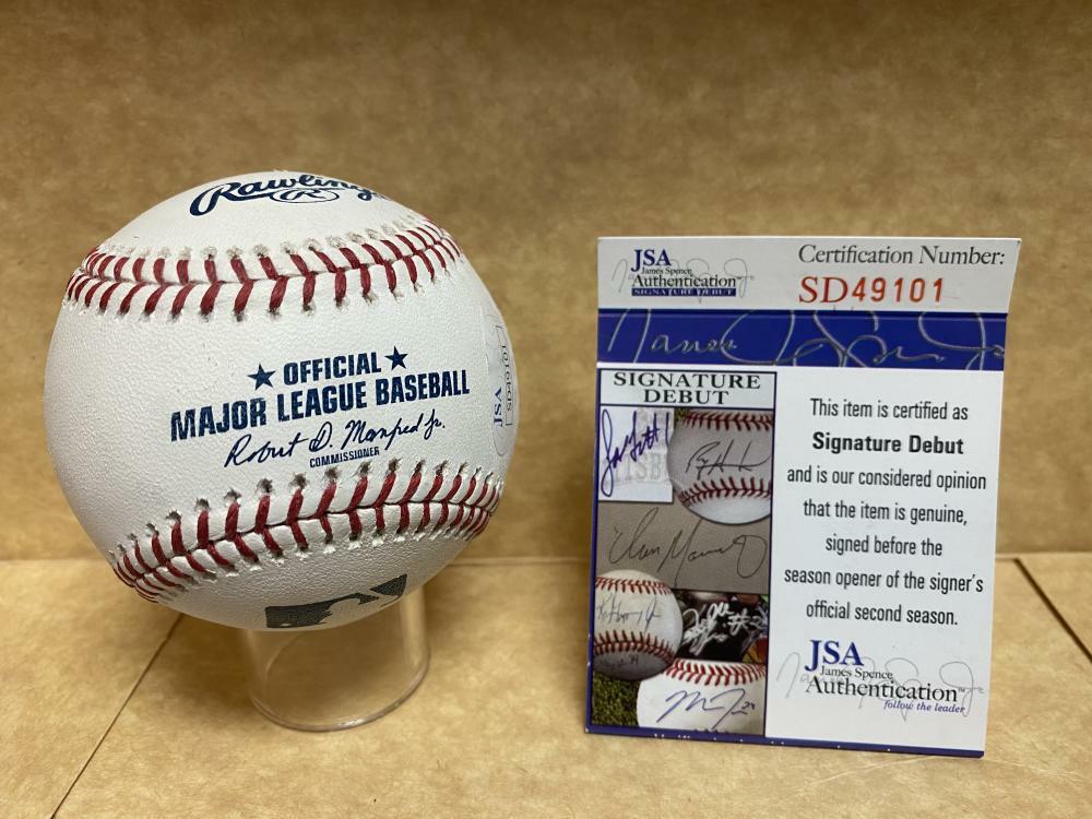 ADONIS MEDINA PHILADELPHIA PHILLIES SIGNATURE DEBUT SIGNED M.L. BASEBALL SD49101