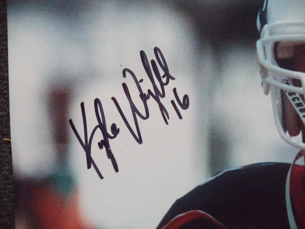 KYLE WRIGHT MIAMI HURRICANES QB MIAMI HURRICANES SIGNED AUTOGRAPHED 16X20 PHOTO 