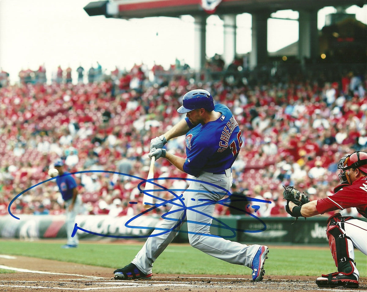 NATE SCHIERHOLTZ CHICAGO CUBS SIGNED AUTOGRAPHED 8x10 PHOTO W/COA HORIZONTAL