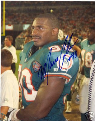 MARCO COLEMAN MIAMI DOLPHINS  SIGNED 8X10