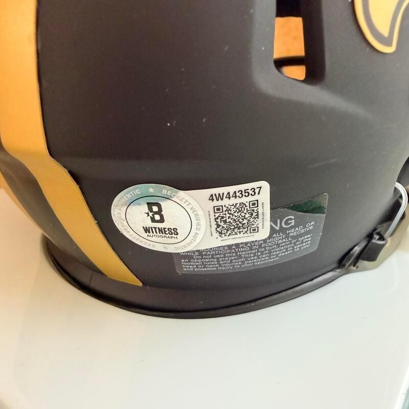 JEREMY SHOCKEY NEW ORLEANS SAINTS ECLIPSE SIGNED AUTO MINI HELMET BECKETT