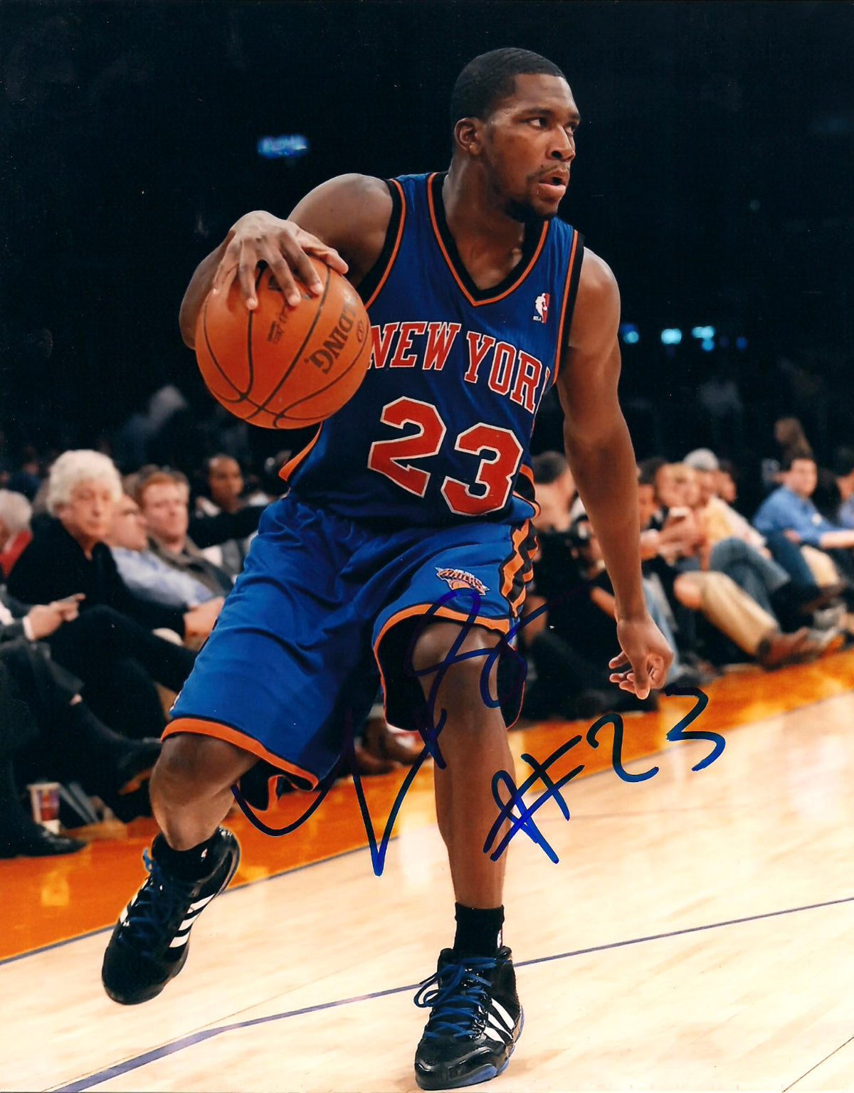 TONEY DOUGLAS NEW YORK KNICKS AUTOGRAPHED SIGNED 8X10 PHOTO W/COA