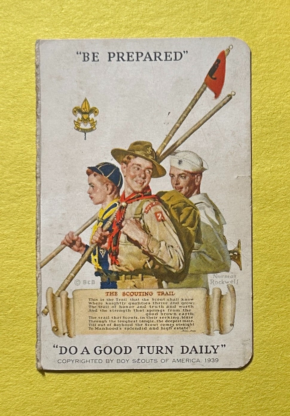 VINTAGE BOY SCOUTS OF AMERICA IDENTIFICATION CARD