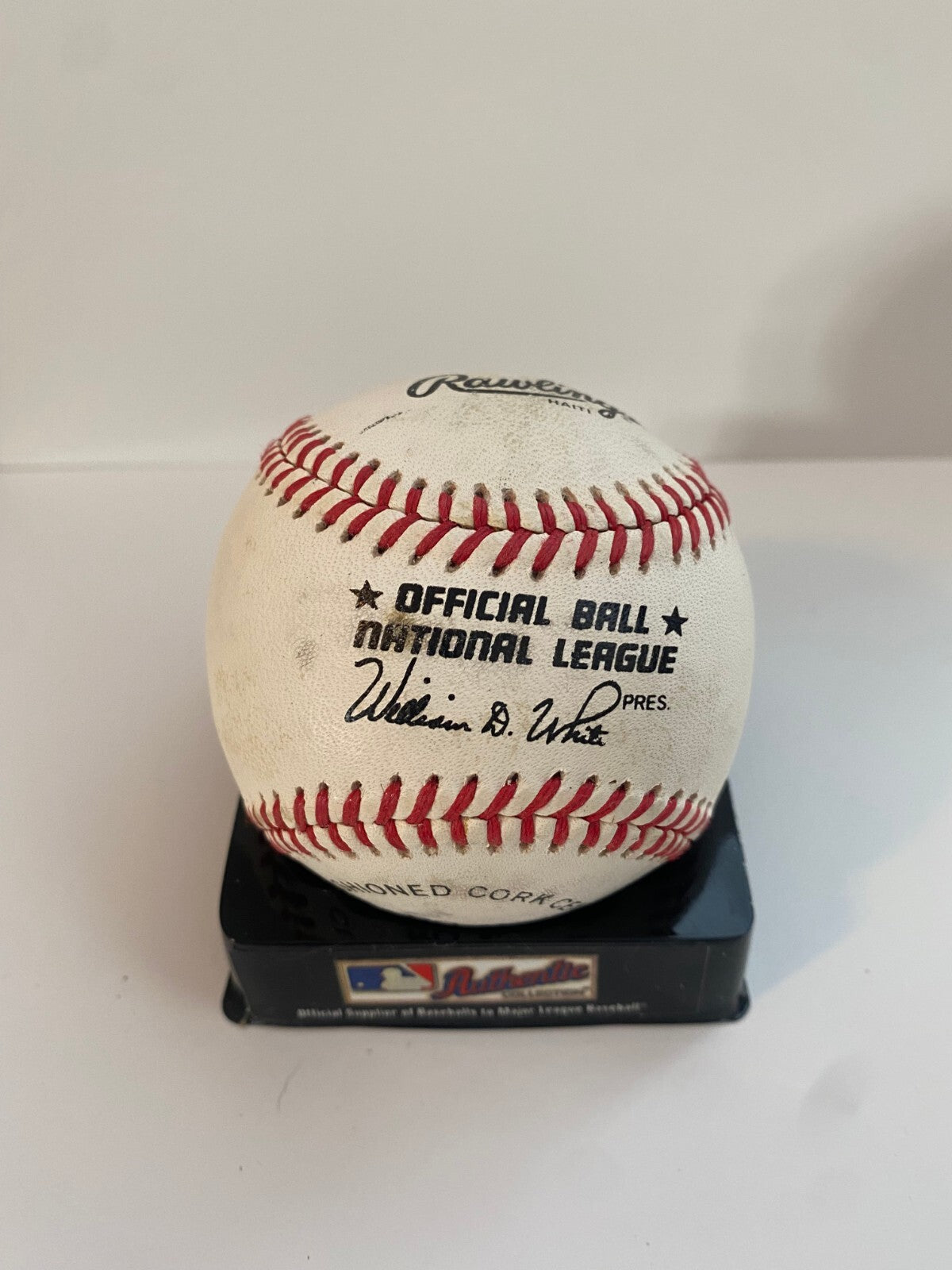 MIKE MCCORMICK SF GIANTS SIGNED AUTOGRAPH NATIONAL LEAGUE BASEBALL W/COA W/CUBE