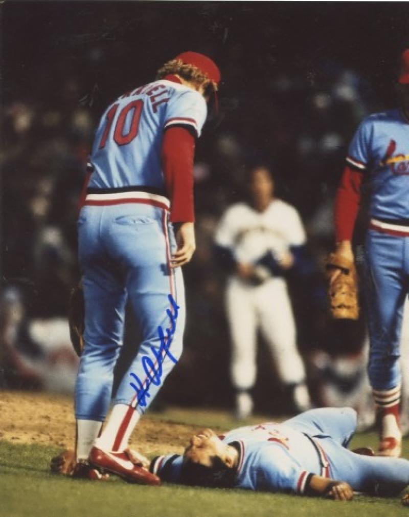 KEN OBERKFELL ST. LOUIS CARDINALS SIGNED 8X10 PHOTO W/COA 