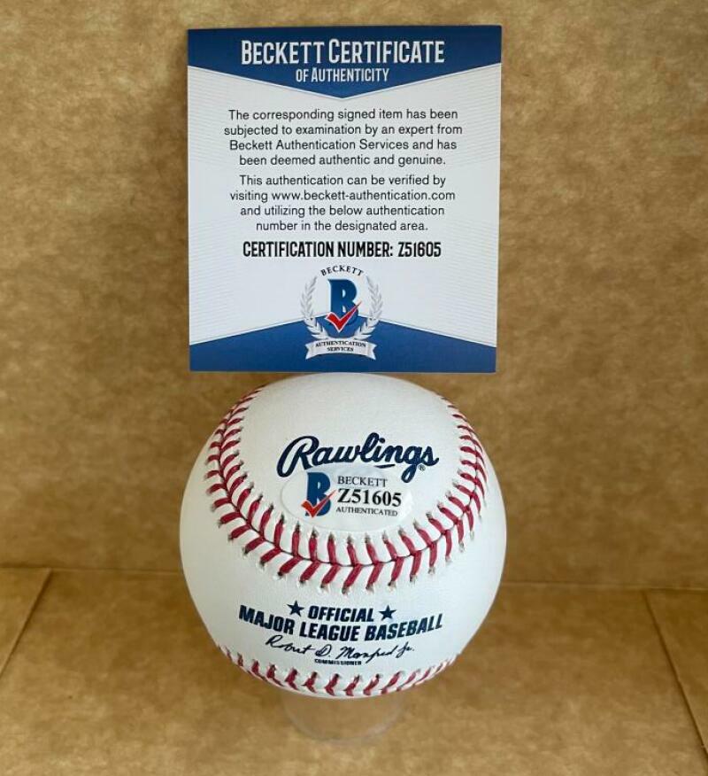 DUFFY DYER "69 WS CHAMPS" NEW YORK METS SIGNED AUTO M.L BASEBALL BECKETT Z51605
