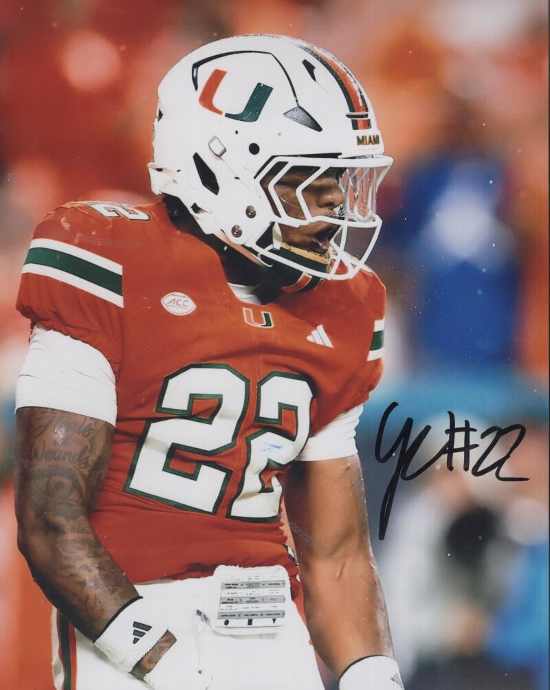BOBBY PRUITT MIAMI HURRICANES SIGNED AUTOGRAPHED 8X10 PHOTO W/ COA