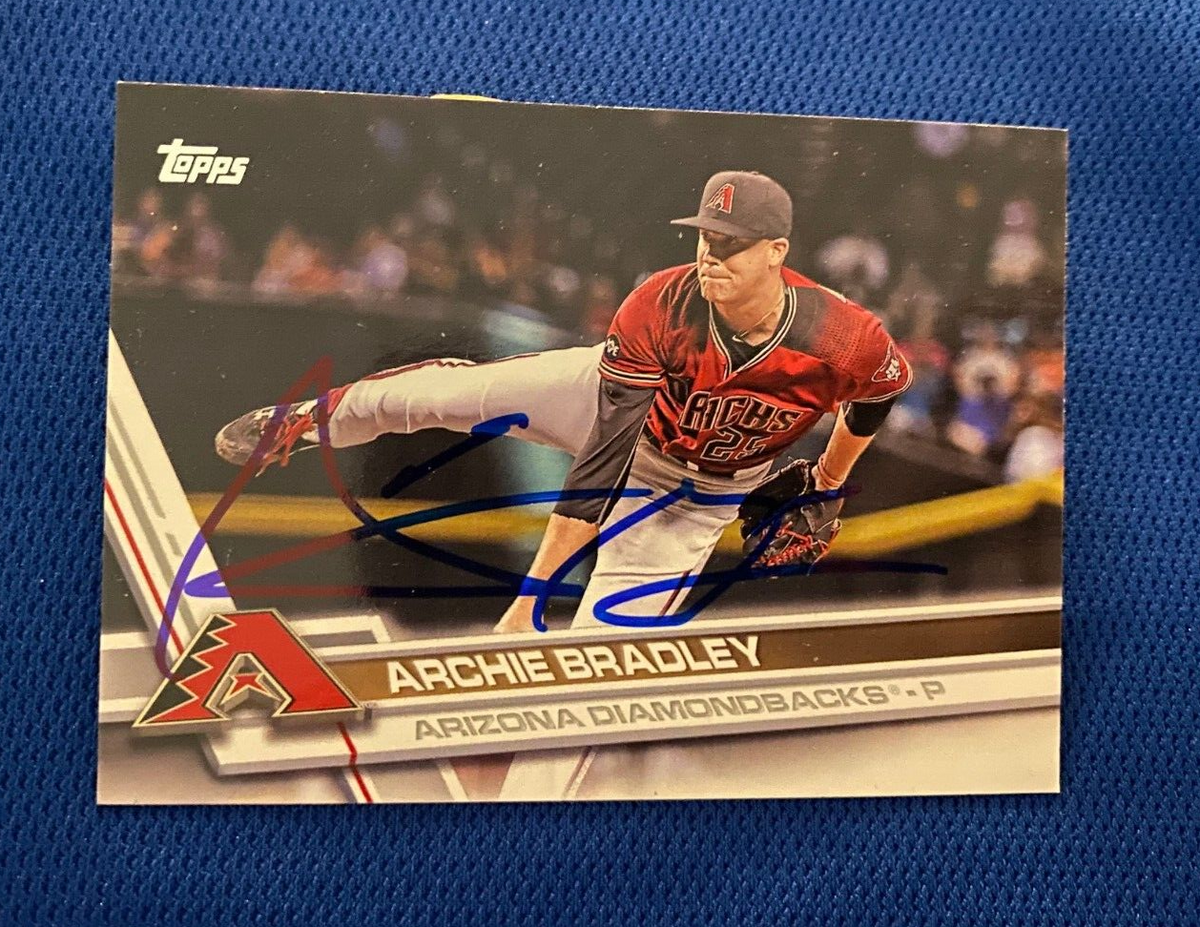 2017 TOPPS ARCHIE BRADLEY DIAMONDBACKS AUTOGRAPHED SIGNED CARD #116 W/COA