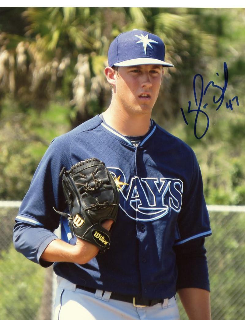 KYLE BIRD TAMPA BAY RAYS SIGNED AUTOGRAPHED 8X10 PHOTO W/COA 